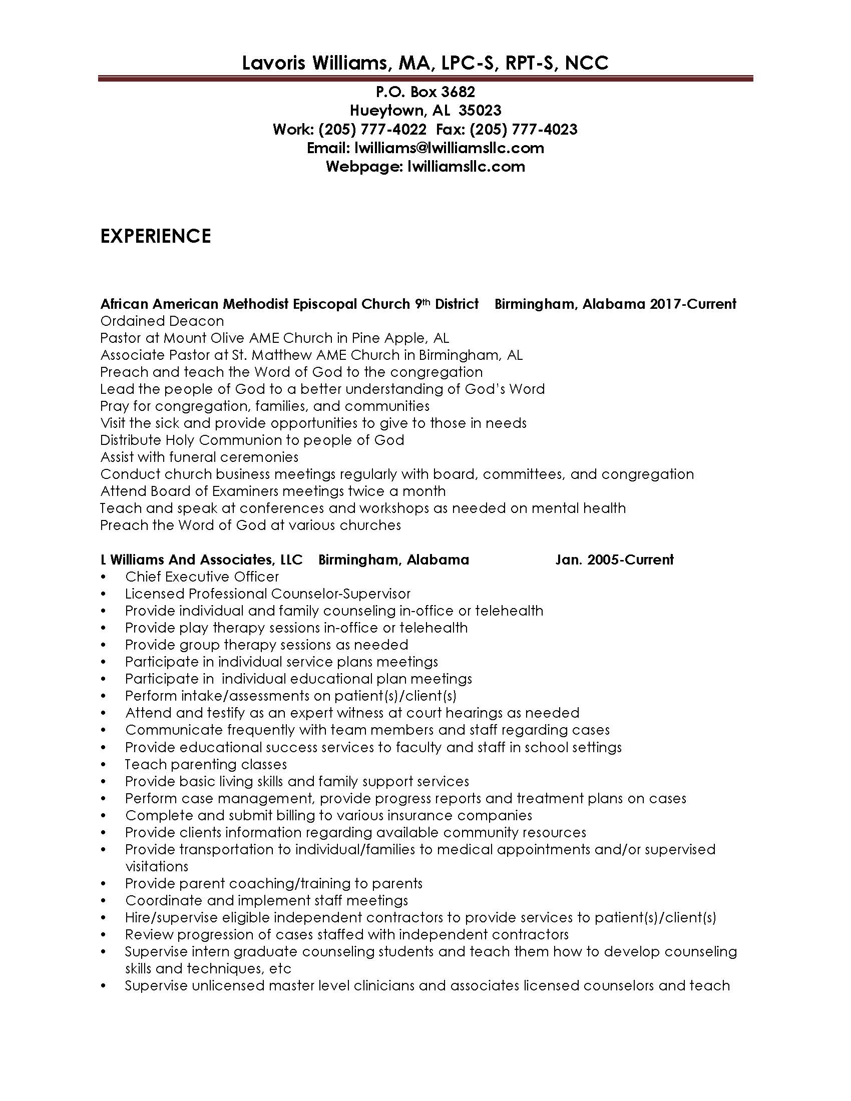 lavoris williams, birmingham, alabama, black therapist, supervisor, and educator with a deep commitment to transformative mental health care. She brings a wealth of expertise in trauma resolution (Rapid Trauma Resolution), play therapy, and CBT to her work with children, teens, adults, and families. Lavoris is a dynamic facilitator, known for her ability to lead powerful group therapy sessions and provide engaging, NBCC-approved continuing education trainings. Her strength lies in connecting authentically with diverse populations and creating pathways to resilience and well-being.